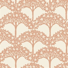 Dawson Rust Magnolia Tree Branch Wallpaper