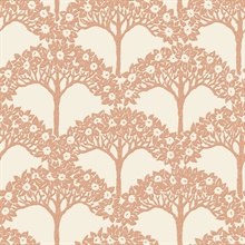Dawson Rust Magnolia Tree Branch Wallpaper