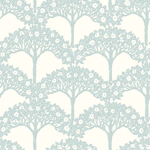 Dawson Sky Blue Magnolia Tree Branch Wallpaper