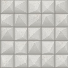 Dax Grey 3D Geometric Wallpaper