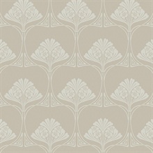 Deco Floral Ashwood Peel and Stick Wallpaper