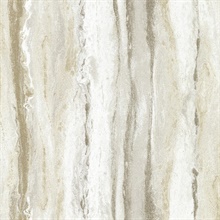 Delesse Gold Vertical Metallic Marble Stone Wallpaper