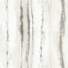 Delesse Platinum Marbled Metallic Wallpaper