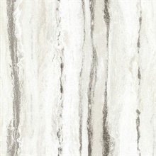 Delesse Platinum Vertical Metallic Marble Stone Wallpaper