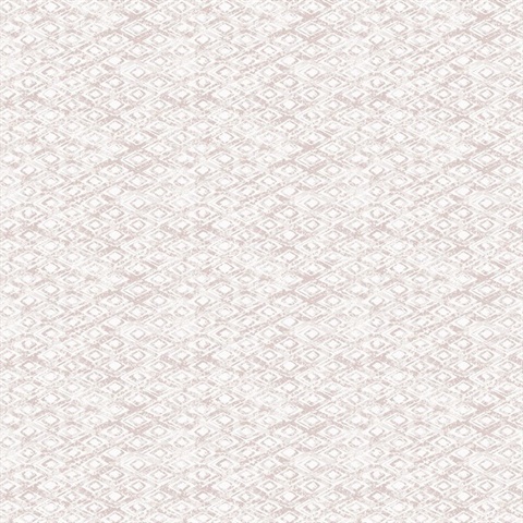 Delilah Peach Diamond Wallpaper
