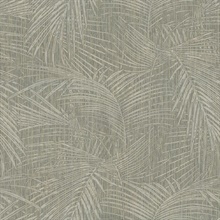 Della Palm Dark Taupe Wallpaper