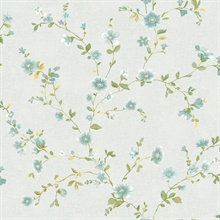 Delphine Light Blue Floral