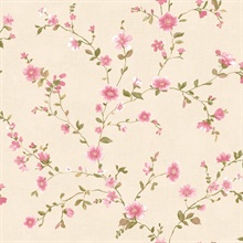 Delphine Pink Floral Trail