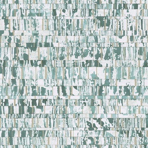 Demi Teal Abstract Wallpaper