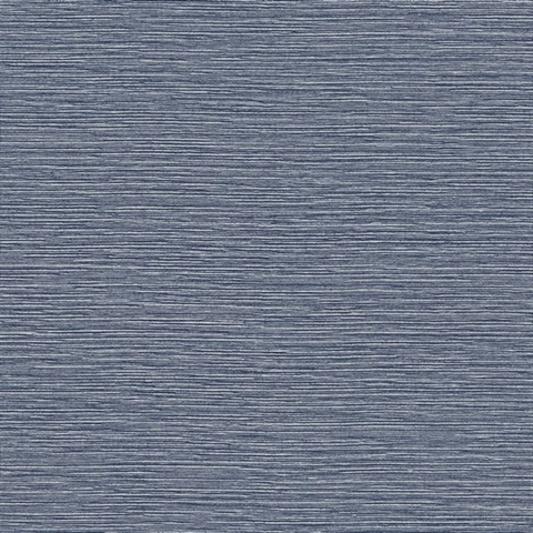 Denim Blue Tiger Island Faux Sisal Wallpaper