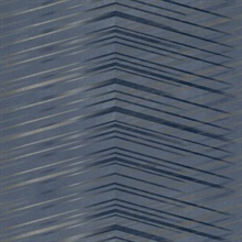 Denim Charcoal Glistening Abstract Gradient Chevron Wallpaper