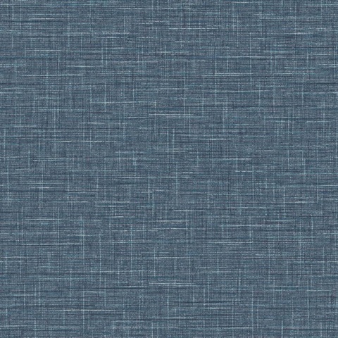 Denim Grasmere Crosshatch Tweed Weave Wallpaper