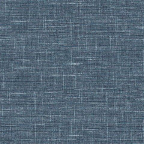 Denim Grasmere Crosshatch Tweed Weave Wallpaper