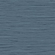 Denim Marion Faux Arrowroot Cloth Wallpaper