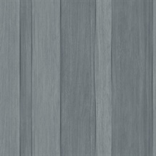 Denim Radnor Faux Wood Plank Wallpaper