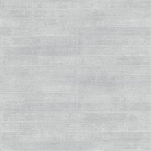 Dermot Grey Horizontal Leather Stripe Textured Wallpaper