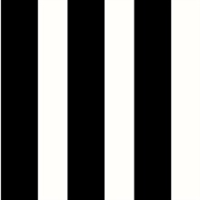 Designer Stripe Stripes Black & White Peel and Stick Wallpaper