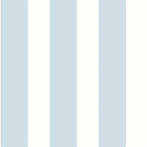 Designer Stripe Stripes Hampton Blue Peel and Stick Wallpaper