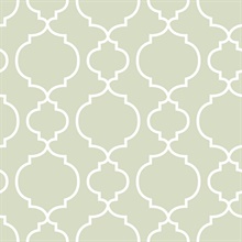 Desiree Sage Quatrefoil