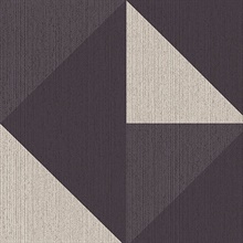 Diamond Black & White Tri-Tone Geometric Wallpaper