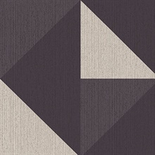 Diamond Black &amp; White Tri-Tone Geometric Wallpaper