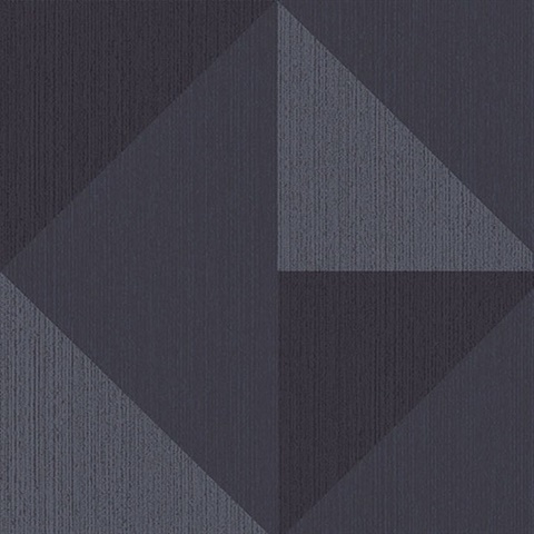 Diamond Blue Tri-Tone Geometric Wallpaper