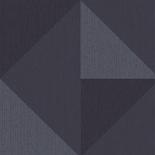 Diamond Blue Tri-Tone Geometric Wallpaper