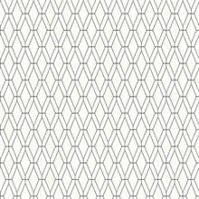 Diamond Lattice Wallpaper - Black