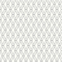 Diamond Lattice Wallpaper - Black