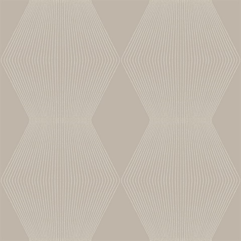 Diamond Legacy Taupe Wallpaper