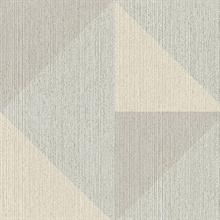 Diamond Light Blue Tri-Tone Geometric Wallpaper