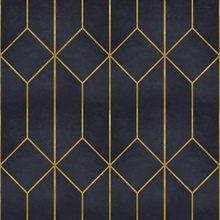 Diamond Trellis Navy Peel and Stick Wallpaper