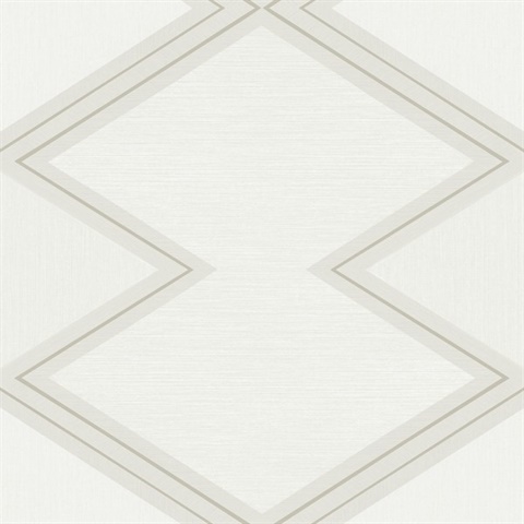 Light Grey Diamond Twist Geometric Wallpaper