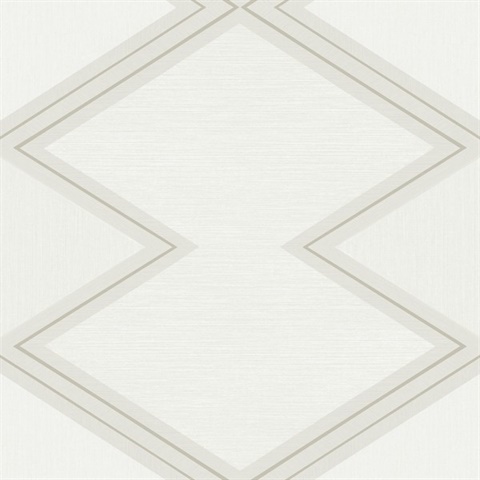 Light Grey Diamond Twist Geometric Wallpaper