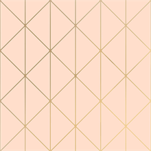 Diamonds Blush Pink Geometric Wallpaper