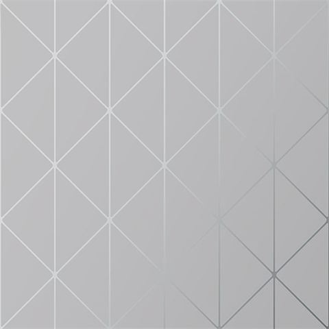 Diamonds Grey Geometric Wallpaper