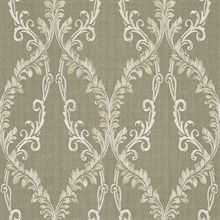 Dis Rumba Gold Scroll Damask Wallpaper