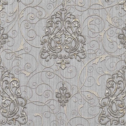 Dis Zeno Periwinkle Damask