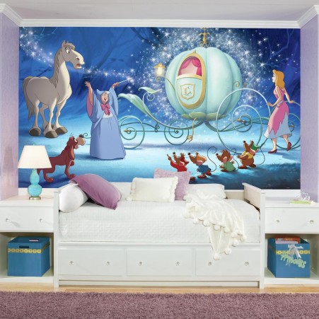 Disney Princess Cinderella Carriage XL Wall Mural