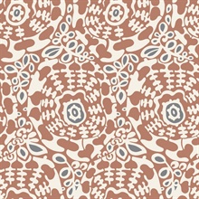 Divine Rust Abstract Medallion Wallpaper