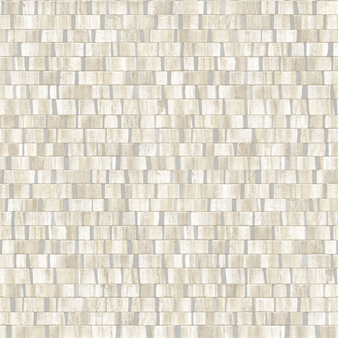 Dobby Cream Geometric Wallpaper