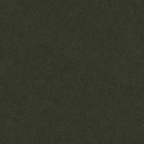 Doe Run Army Green Faux Fine Linen Wallpaper
