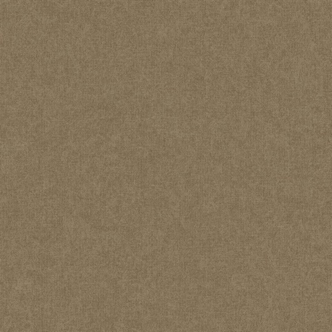Doe Run Caramel Faux Fine Linen Wallpaper