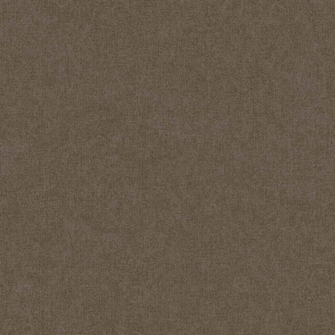 Doe Run Chocolate Faux Fine Linen Wallpaper