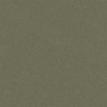 Doe Run Olive Faux Fine Linen Wallpaper
