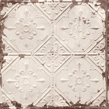 Donahue Off-White Tin Ceiling Wallpaper