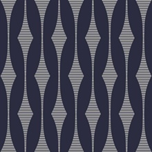Dorado Seaside Geometric Stripe Wallpaper