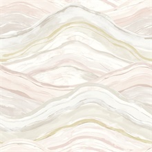 Dorea Pastel Striated Watercolor Waves Wallpaper