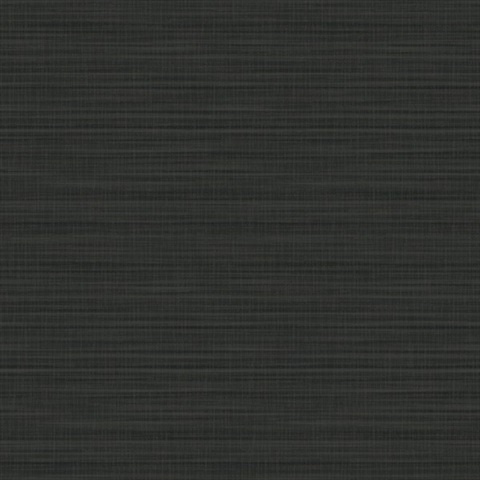 Down To Earth Charcoal Brown Black Horizontal Striated Wallpaper