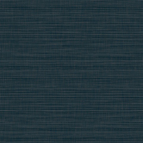 Down To Earth Indigo Horizontal Striated Wallpaper